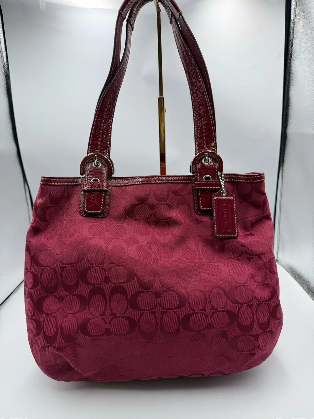 Coach Soho Signature Jacquard Tote Bag (Style F17401) Vintage Y2K